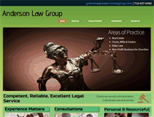 Tablet Screenshot of andersonlawgroup.com